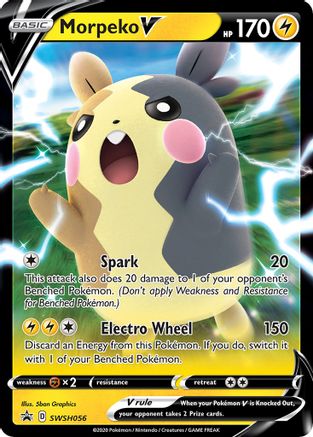 Morpeko V (SWSH056) [Sword & Shield: Black Star Promos] - Trinity Hobby