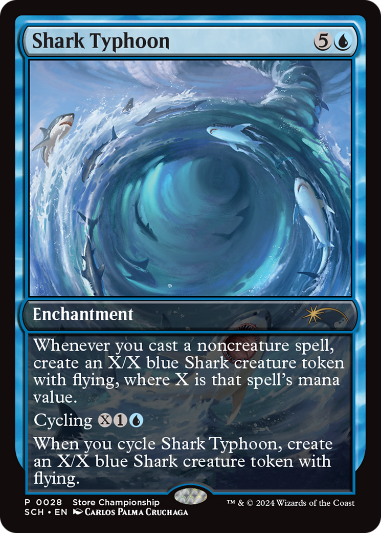 Shark Typhoon (Store Championship) [Bloomburrow Promos] - Trinity Hobby