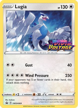 Lugia (SWSH069) (Prerelease Promo) [Sword & Shield: Black Star Promos] - Trinity Hobby