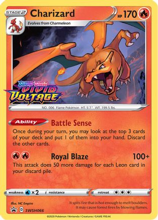 Charizard (SWSH066) (Prerelease Promo) [Sword & Shield: Black Star Promos] - Trinity Hobby