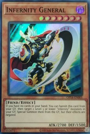 Infernity General [OP14-EN005] Super Rare - Trinity Hobby