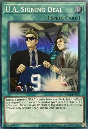 U.A. Signing Deal [OP14-EN010] Super Rare - Trinity Hobby