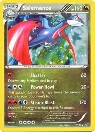 Salamence (57/108) (Cosmos Holo) (Blister Exclusive) [XY: Roaring Skies] - Trinity Hobby