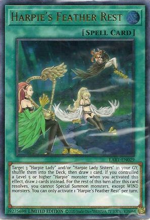 Harpie's Feather Rest [LART-EN029] Ultra Rare - Trinity Hobby