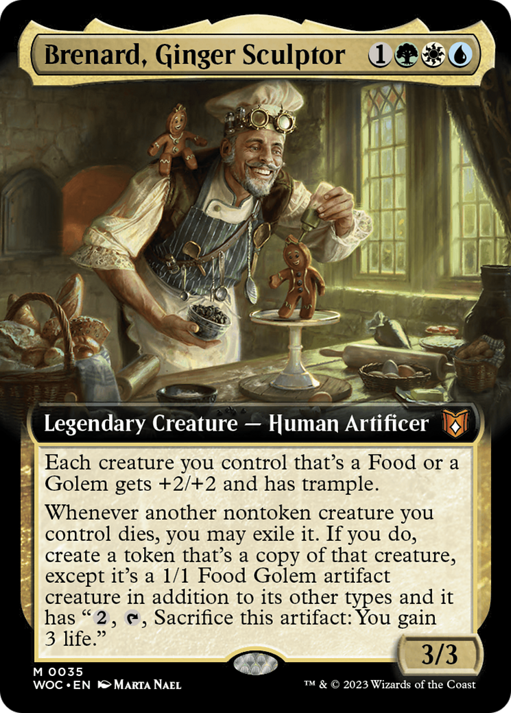 Brenard, Ginger Sculptor (Extended Art) [Wilds of Eldraine Commander] - Trinity Hobby