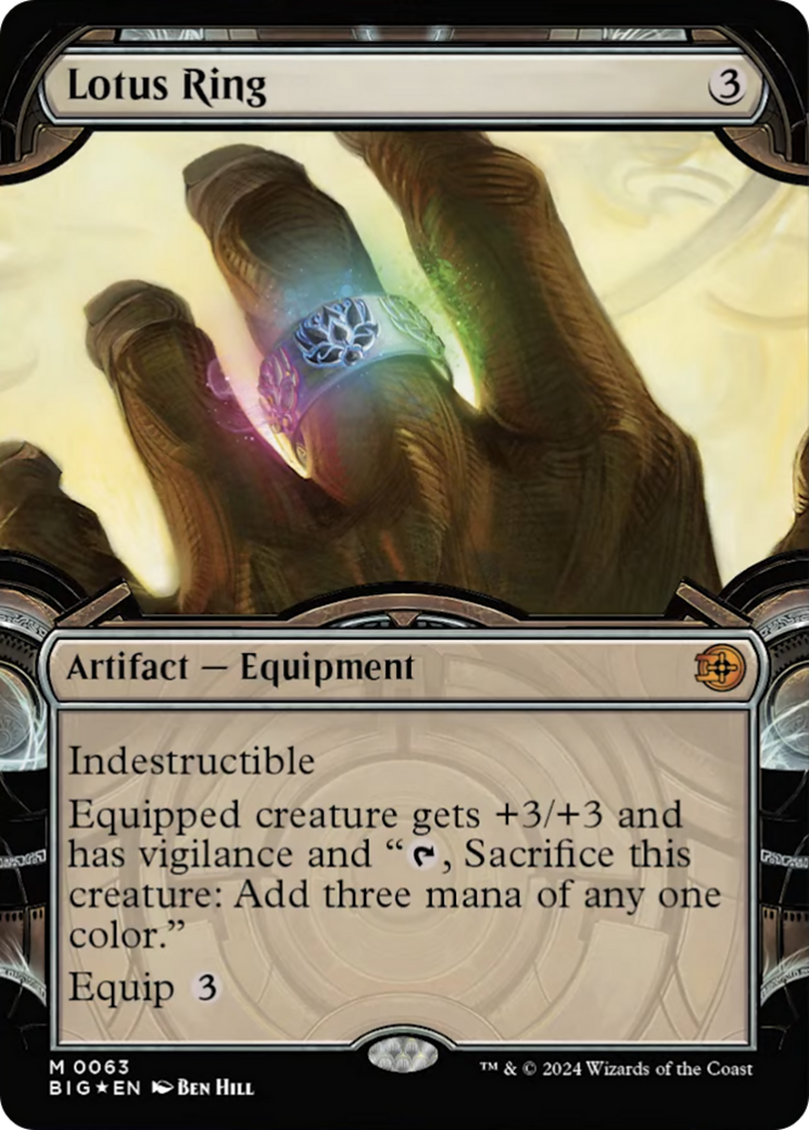 Lotus Ring (Showcase) (Raised Foil) [Outlaws of Thunder Junction: The Big Score] - Trinity Hobby