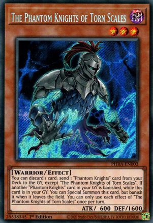 The Phantom Knights of Torn Scales [PHRA-EN003] Secret Rare - Trinity Hobby