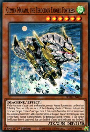 Gizmek Makami, the Ferocious Fanged Fortress [PHRA-EN022] Super Rare - Trinity Hobby