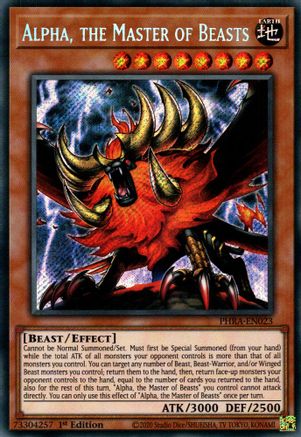 Alpha, the Master of Beasts [PHRA-EN023] Secret Rare - Trinity Hobby