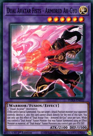 Dual Avatar Fists - Armored Ah-Gyo [PHRA-EN032] Super Rare - Trinity Hobby