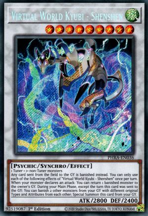 Virtual World Kyubi - Shenshen [PHRA-EN036] Secret Rare - Trinity Hobby