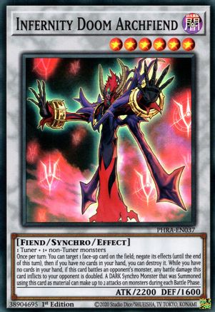Infernity Doom Archfiend [PHRA-EN037] Super Rare - Trinity Hobby