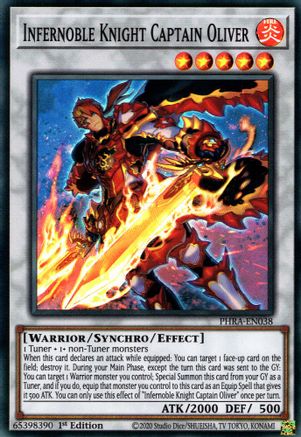 Infernoble Knight Captain Oliver [PHRA-EN038] Super Rare - Trinity Hobby