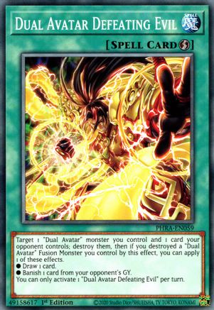 Dual Avatar Defeating Evil [PHRA-EN059] Common - Trinity Hobby