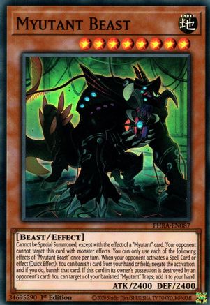 Myutant Beast [PHRA-EN087] Super Rare - Trinity Hobby