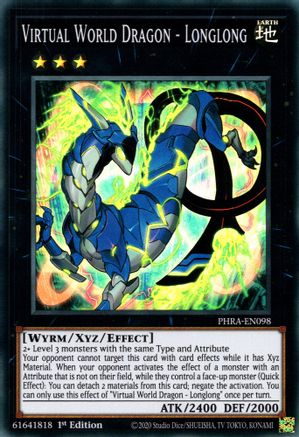 Virtual World Dragon - Longlong [PHRA-EN098] Super Rare - Trinity Hobby