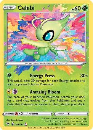 Celebi (009/185) [Sword & Shield: Vivid Voltage] - Trinity Hobby