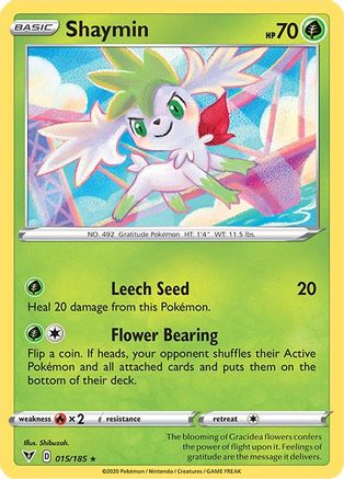 Shaymin (015/185) [Sword & Shield: Vivid Voltage] - Trinity Hobby