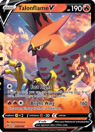 Talonflame V (029/185) [Sword & Shield: Vivid Voltage] - Trinity Hobby