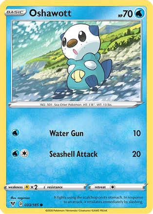 Oshawott (033/185) [Sword & Shield: Vivid Voltage] - Trinity Hobby