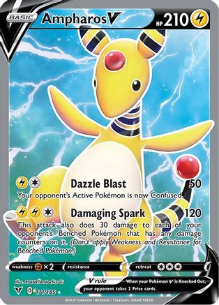 Ampharos V (171/185) [Sword & Shield: Vivid Voltage] - Trinity Hobby