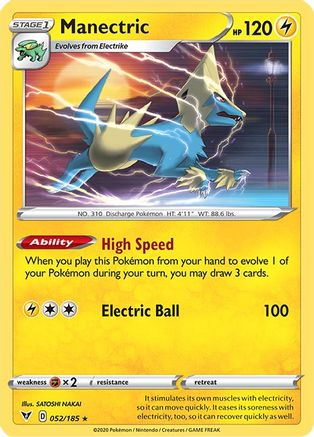 Manectric (052/185) [Sword & Shield: Vivid Voltage] - Trinity Hobby