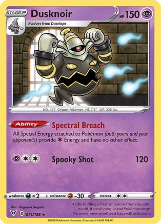 Dusknoir (071/185) [Sword & Shield: Vivid Voltage] - Trinity Hobby