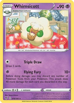 Whimsicott (076/185) [Sword & Shield: Vivid Voltage] - Trinity Hobby