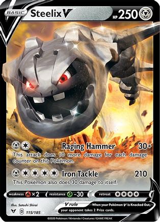 Steelix V (115/185) [Sword & Shield: Vivid Voltage] - Trinity Hobby