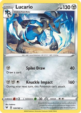 Lucario (120/185) [Sword & Shield: Vivid Voltage] - Trinity Hobby