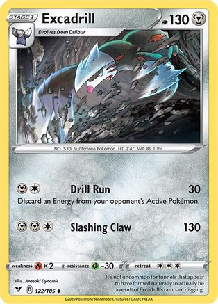 Excadrill (122/185) [Sword & Shield: Vivid Voltage] - Trinity Hobby
