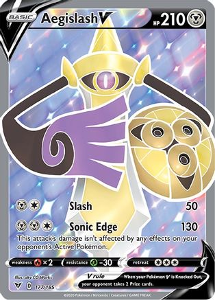Aegislash V (177/185) [Sword & Shield: Vivid Voltage] - Trinity Hobby