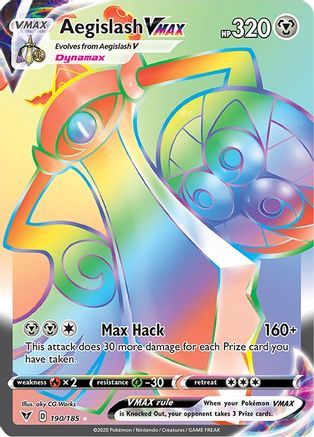 Aegislash VMAX (190/185) [Sword & Shield: Vivid Voltage] - Trinity Hobby
