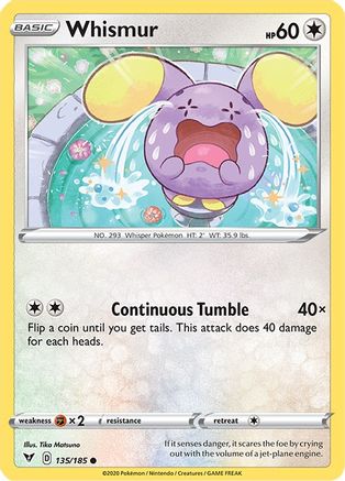 Whismur (135/185) [Sword & Shield: Vivid Voltage] - Trinity Hobby