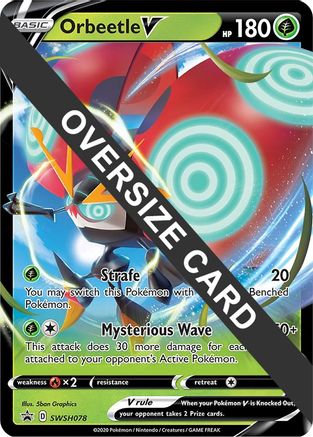 Orbeetle V (SWSH078) (Jumbo Card) [Sword & Shield: Black Star Promos] - Trinity Hobby