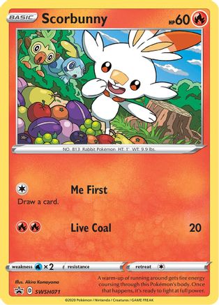 Scorbunny (SWSH071) [Sword & Shield: Black Star Promos] - Trinity Hobby