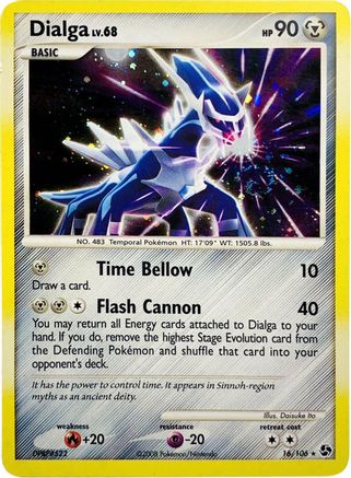 Dialga (16/106) (Cosmos Holo) (Theme Deck Exclusive) [Diamond & Pearl: Great Encounters] - Trinity Hobby