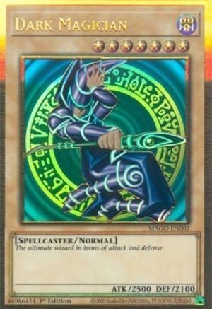 Dark Magician [MAGO-EN002] Gold Rare - Trinity Hobby