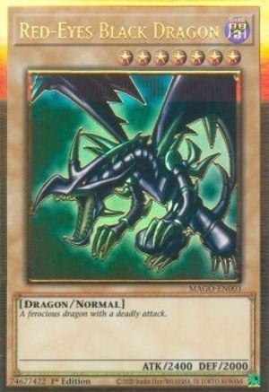 Red-Eyes Black Dragon [MAGO-EN003] Gold Rare - Trinity Hobby