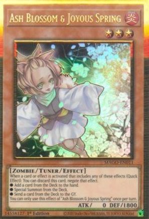 Ash Blossom & Joyous Spring [MAGO-EN011] Gold Rare - Trinity Hobby