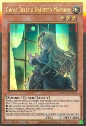 Ghost Belle & Haunted Mansion (Alternate Art) [MAGO-EN012] Gold Rare - Trinity Hobby
