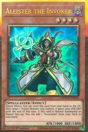 Aleister the Invoker (Alternate Art) [MAGO-EN016] Gold Rare - Trinity Hobby