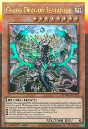 Chaos Dragon Levianeer [MAGO-EN017] Gold Rare - Trinity Hobby