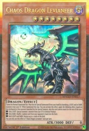 Chaos Dragon Levianeer (Alternate Art) [MAGO-EN017] Gold Rare - Trinity Hobby