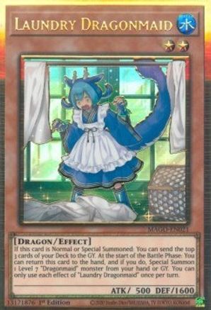 Laundry Dragonmaid [MAGO-EN021] Gold Rare - Trinity Hobby