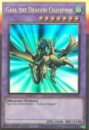 Gaia the Dragon Champion [MAGO-EN025] Gold Rare - Trinity Hobby
