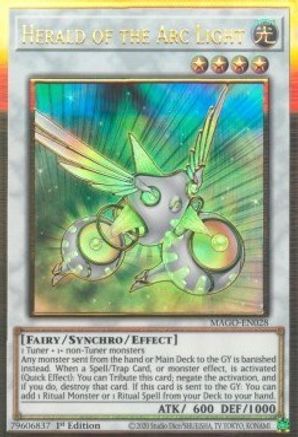 Herald of the Arc Light [MAGO-EN028] Gold Rare - Trinity Hobby
