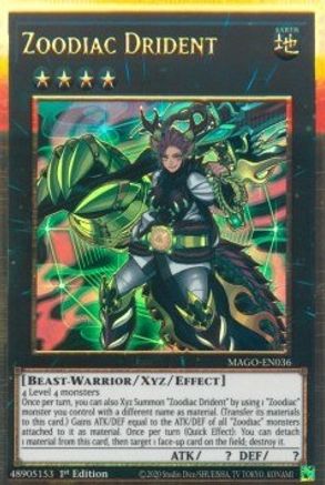 Zoodiac Drident [MAGO-EN036] Gold Rare - Trinity Hobby