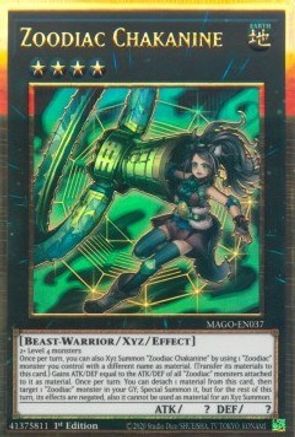 Zoodiac Chakanine [MAGO-EN037] Gold Rare - Trinity Hobby