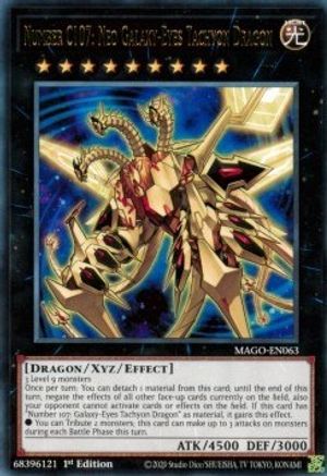 Number C107: Neo Galaxy-Eyes Tachyon Dragon [MAGO-EN063] Rare - Trinity Hobby